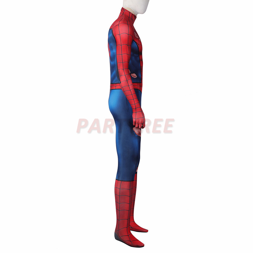 Avenger Spiderman PS5 Cosplay Costumes Battle Damaged Edition Jumpsuit