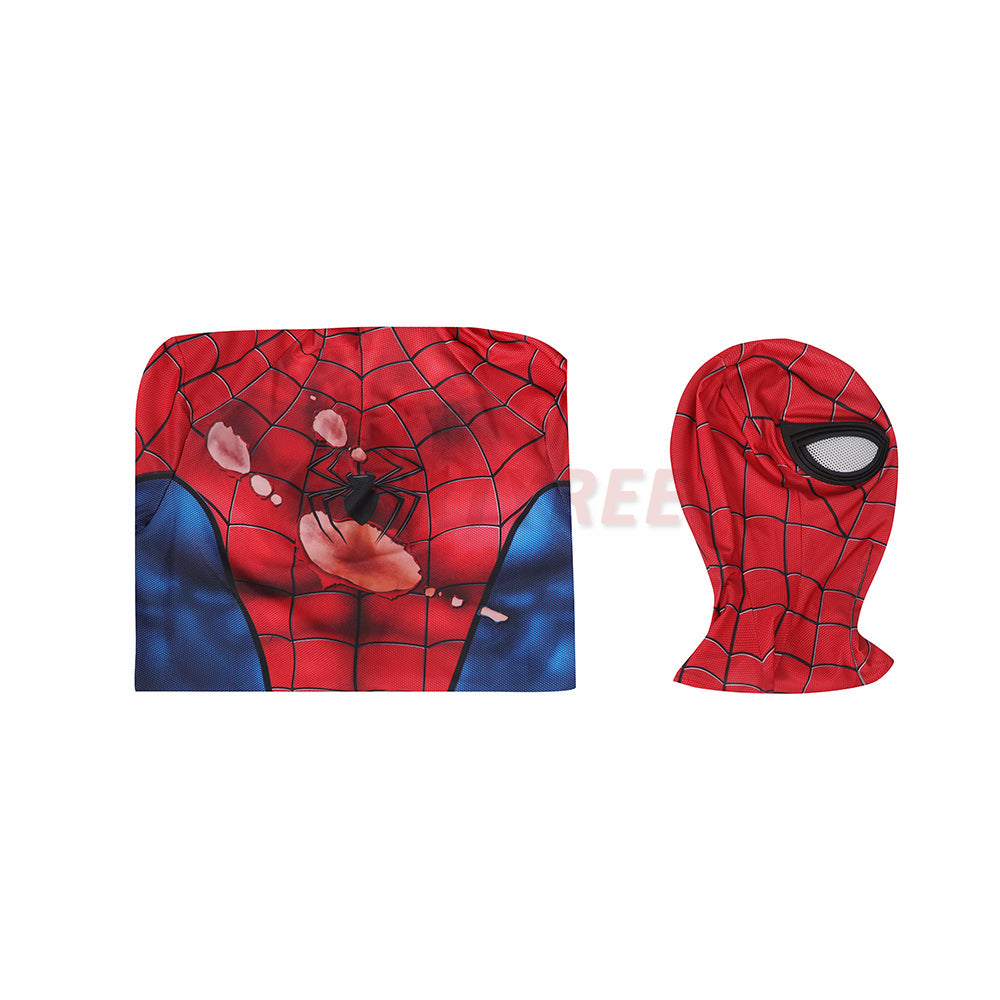 Avenger Spiderman PS5 Cosplay Costumes Battle Damaged Edition Jumpsuit