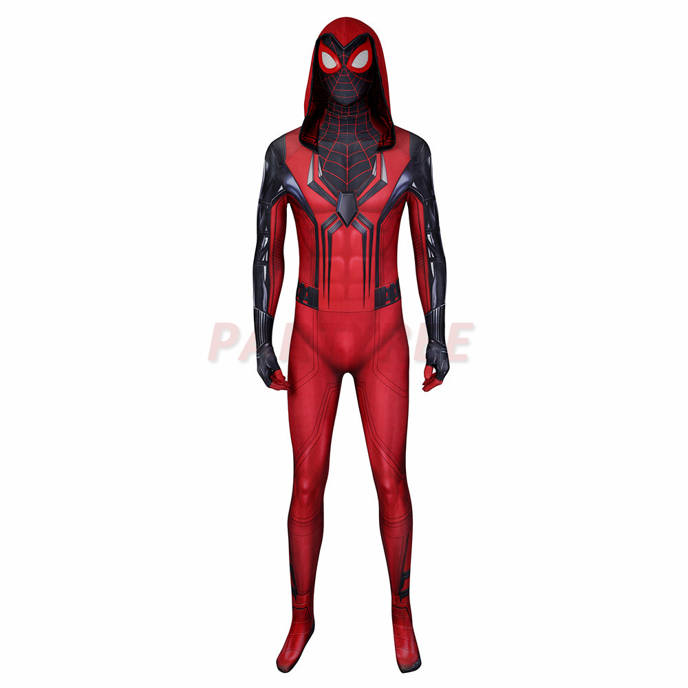 Avenger Spiderman PS5 Cosplay Costume Crimson Cowl Jumpsuit