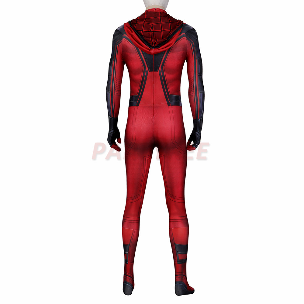 Avenger Spiderman PS5 Cosplay Costume Crimson Cowl Jumpsuit
