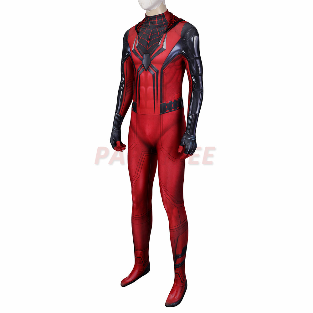 Avenger Spiderman PS5 Cosplay Costume Crimson Cowl Jumpsuit