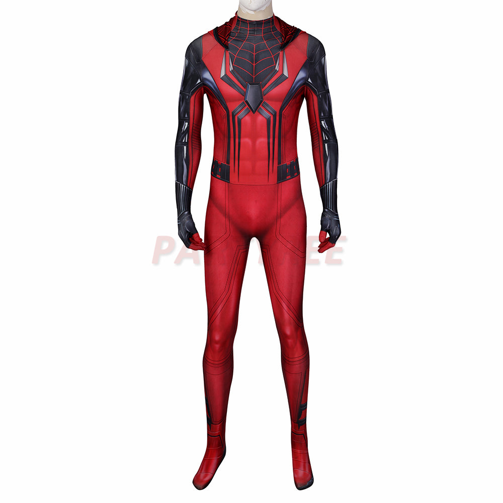 Avenger Spiderman PS5 Cosplay Costume Crimson Cowl Jumpsuit