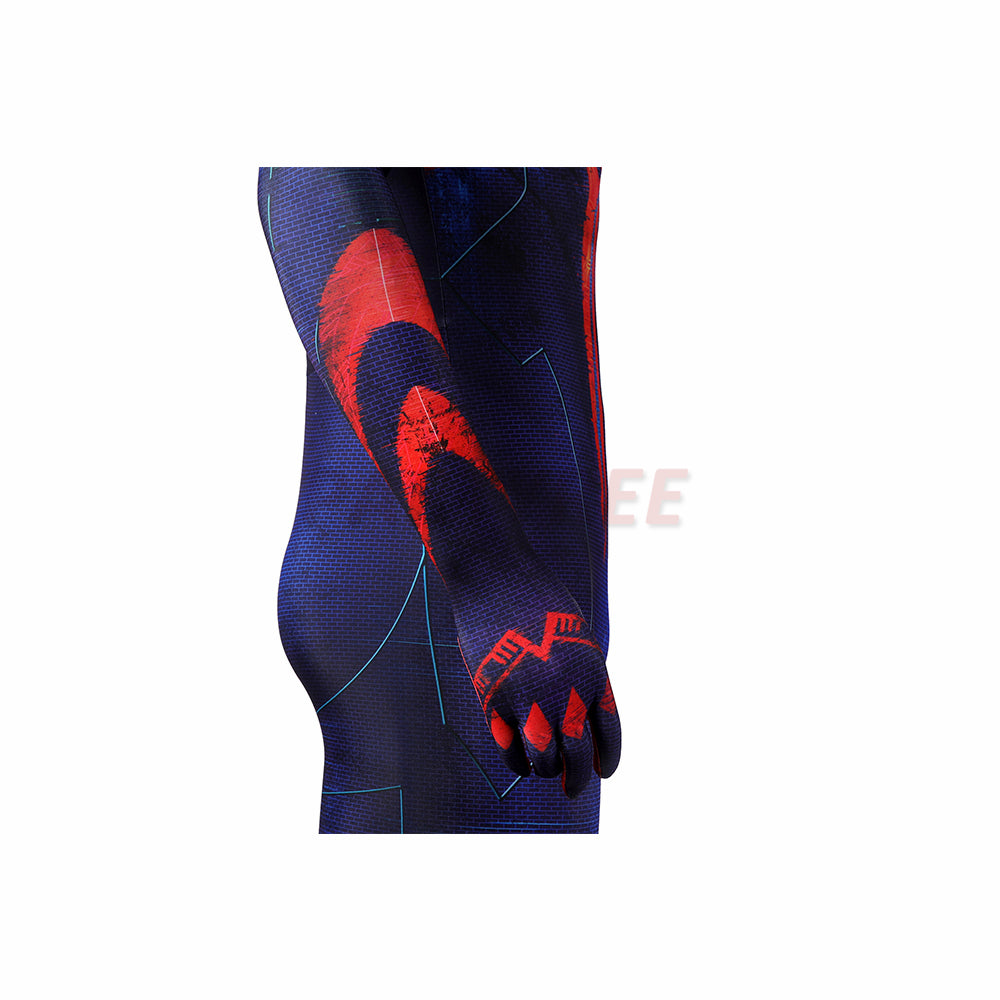 Spiderman 2099 Cosplay Costume Miguel O'Hara Jumpsuit