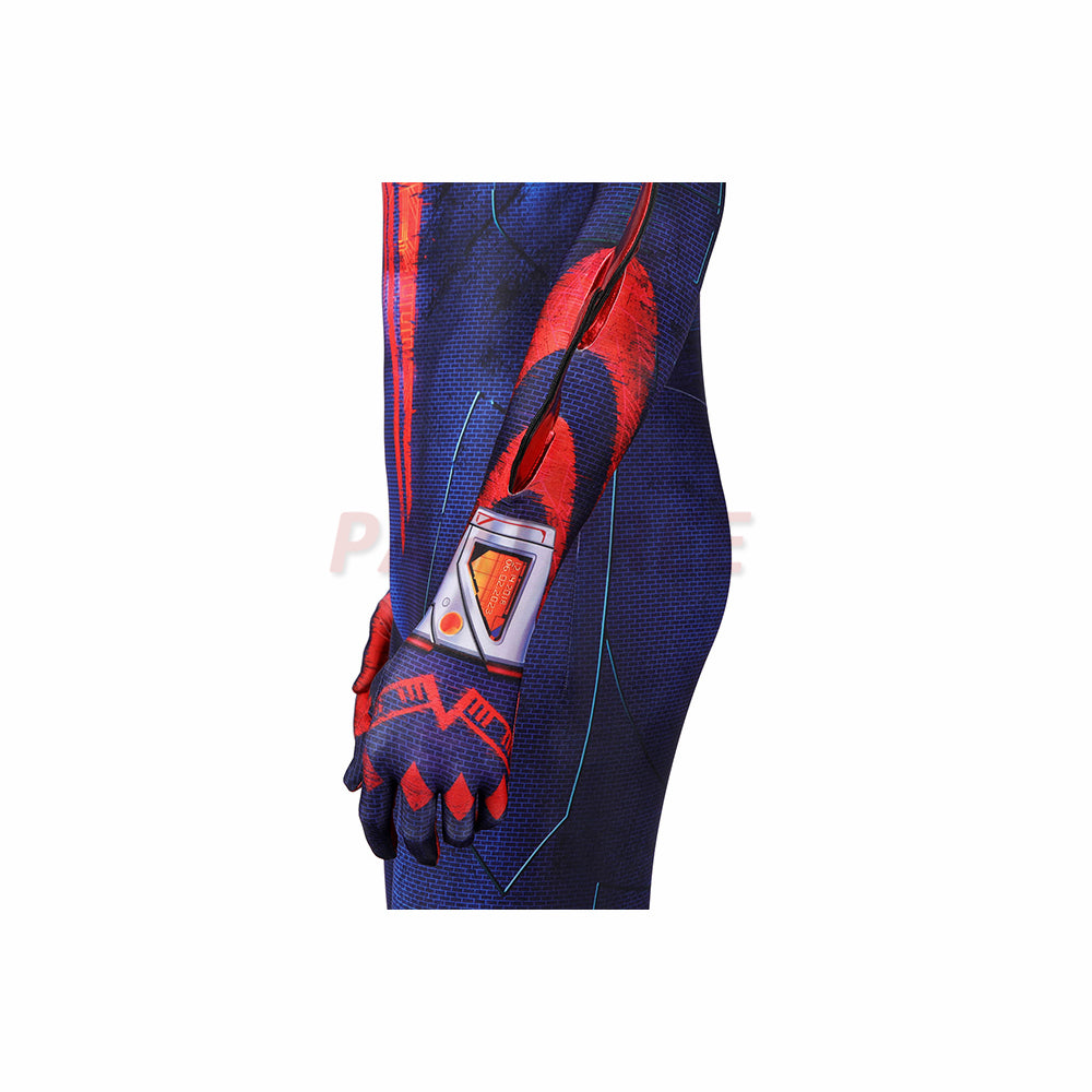 Spiderman 2099 Miguel O'Hara Cosplay Costume Across The Spider-Verse Jumpsuit