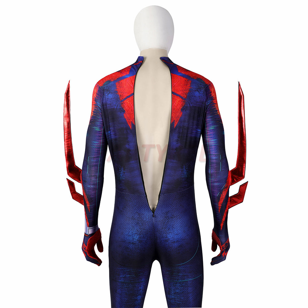 Spiderman 2099 Miguel O'Hara Cosplay Costume Across The Spider-Verse Jumpsuit