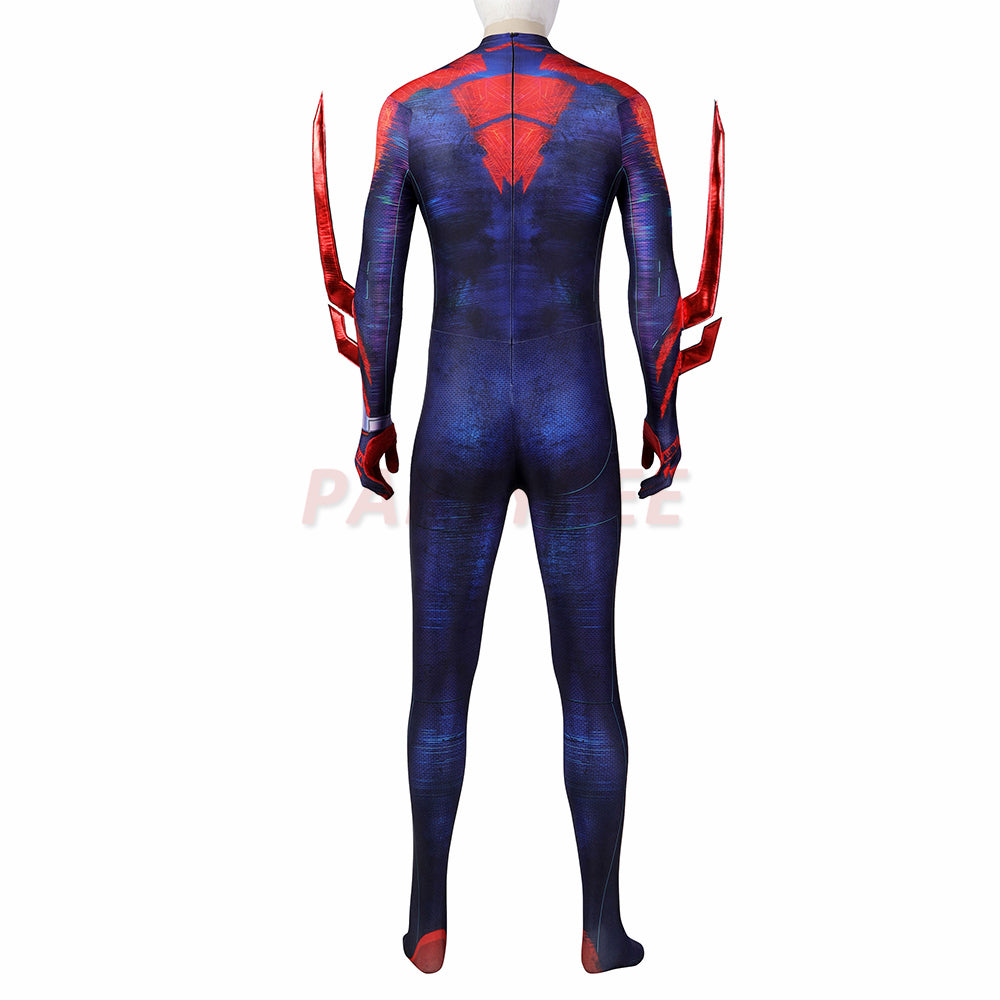 Spiderman 2099 Miguel O'Hara Cosplay Costume Across The Spider-Verse Jumpsuit