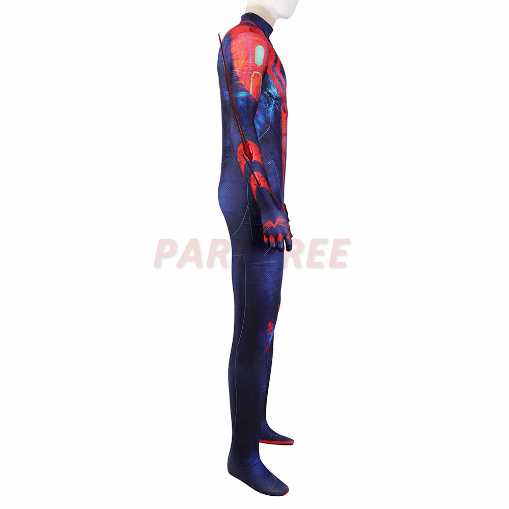 Spiderman 2099 Miguel O'Hara Cosplay Costume Across The Spider-Verse Jumpsuit