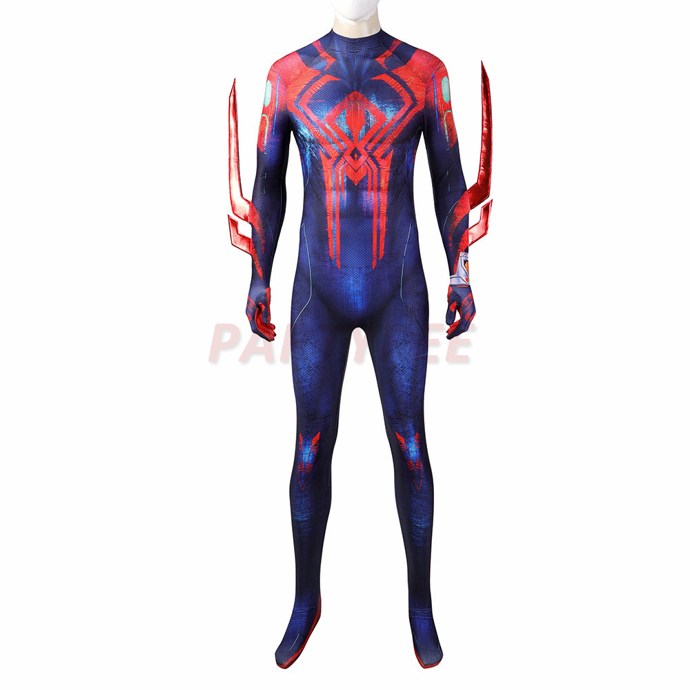 Spiderman 2099 Miguel O'Hara Cosplay Costume Across The Spider-Verse Jumpsuit