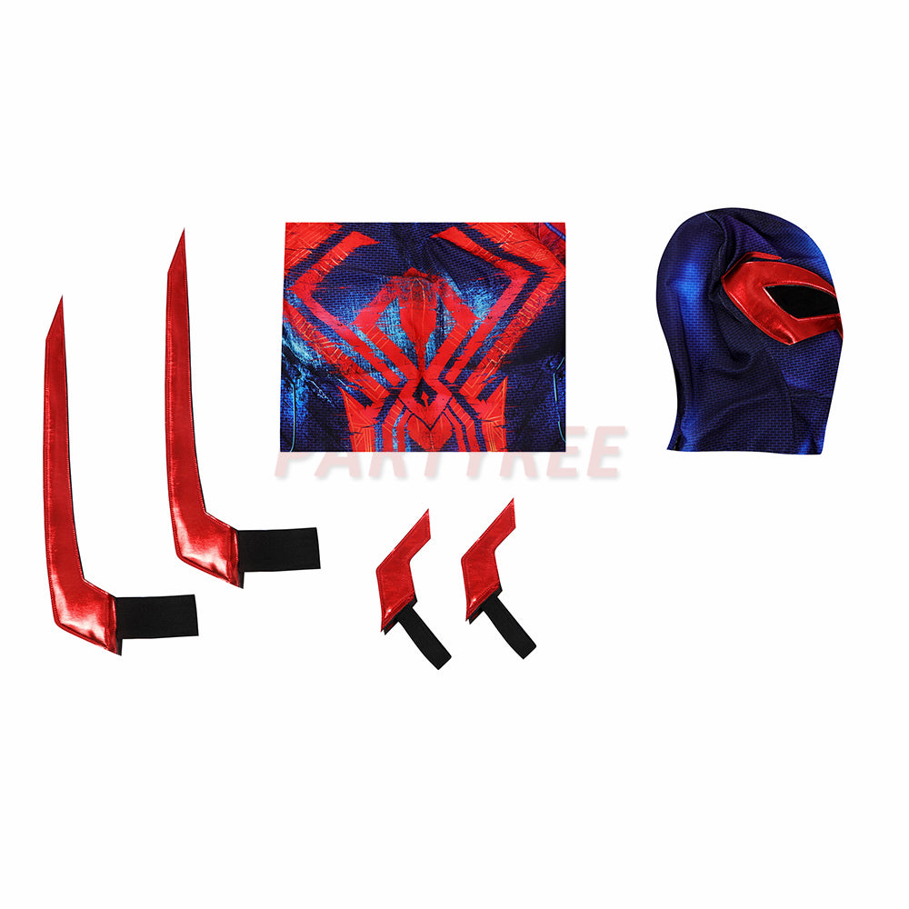 Spiderman 2099 Miguel O'Hara Cosplay Costume Across The Spider-Verse Jumpsuit