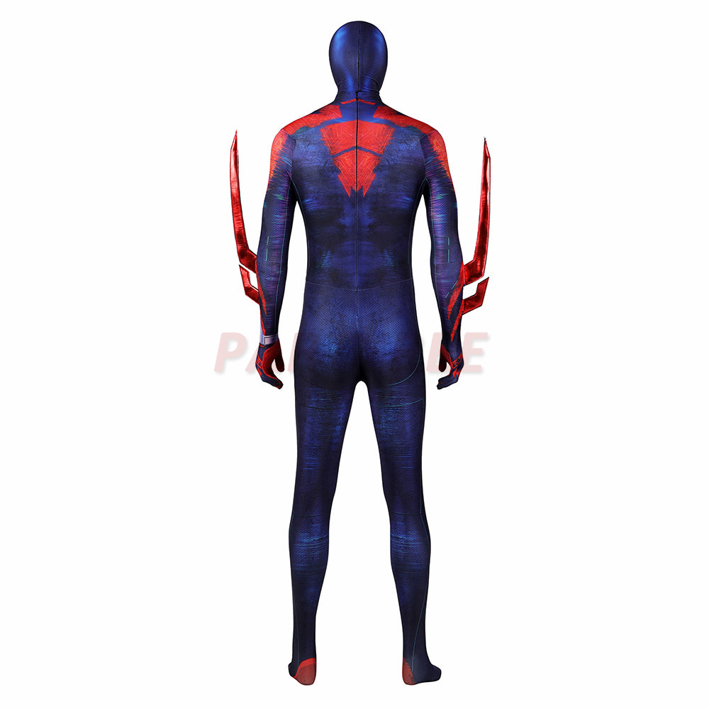 Spiderman 2099 Miguel O'Hara Cosplay Costume Across The Spider-Verse Jumpsuit