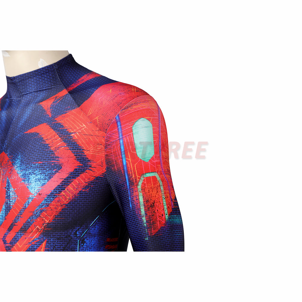 Spiderman 2099 Miguel O'Hara Cosplay Costume Across The Spider-Verse Jumpsuit