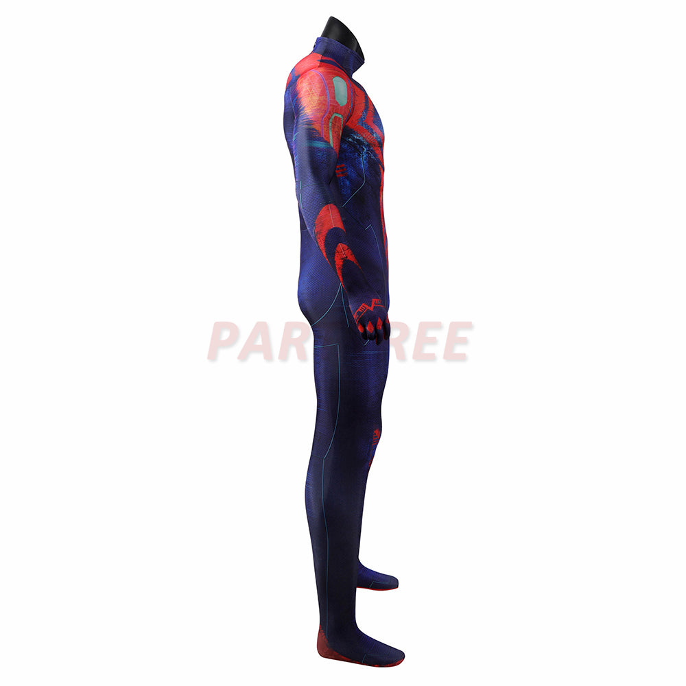 Spiderman 2099 Cosplay Costume Miguel O'Hara Jumpsuit