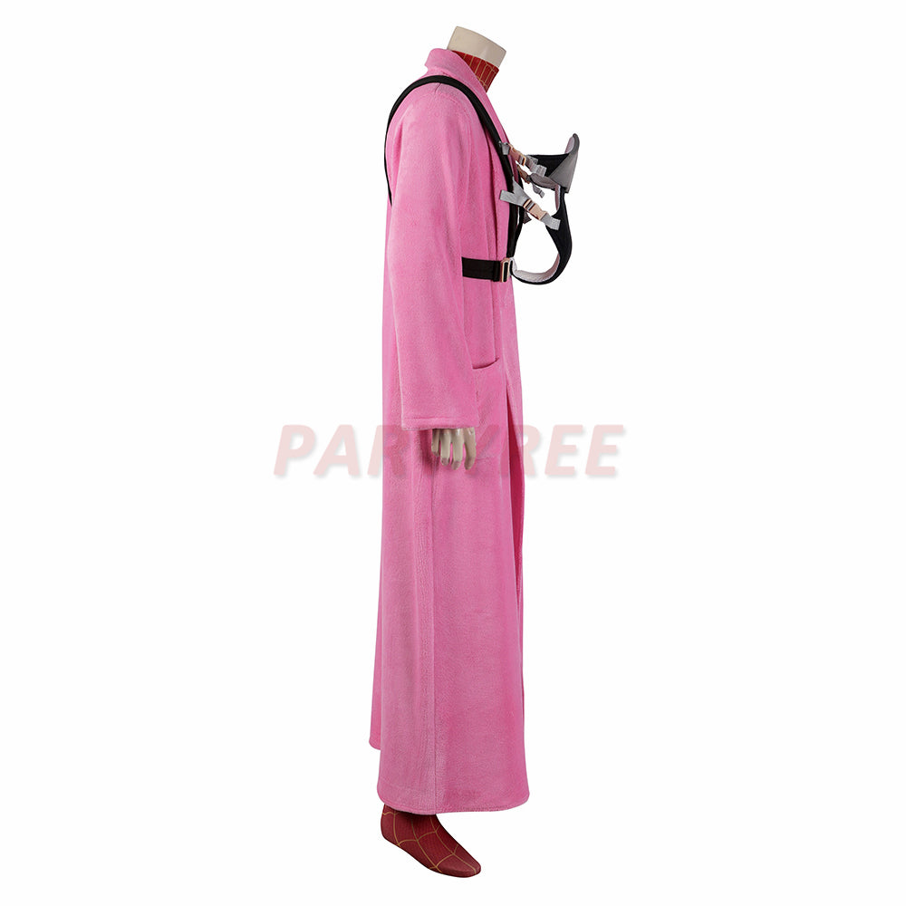 Spider-Man Across The Spider-Verse Peter Parker Cosplay Jumpsuit With Long Coat