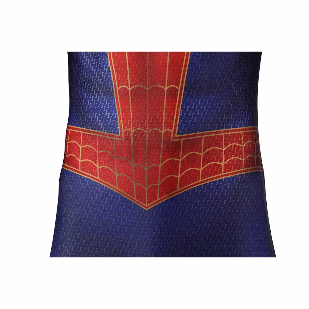 Spider-Man Across The Spider-Verse Peter Parker Cosplay Jumpsuit With Long Coat