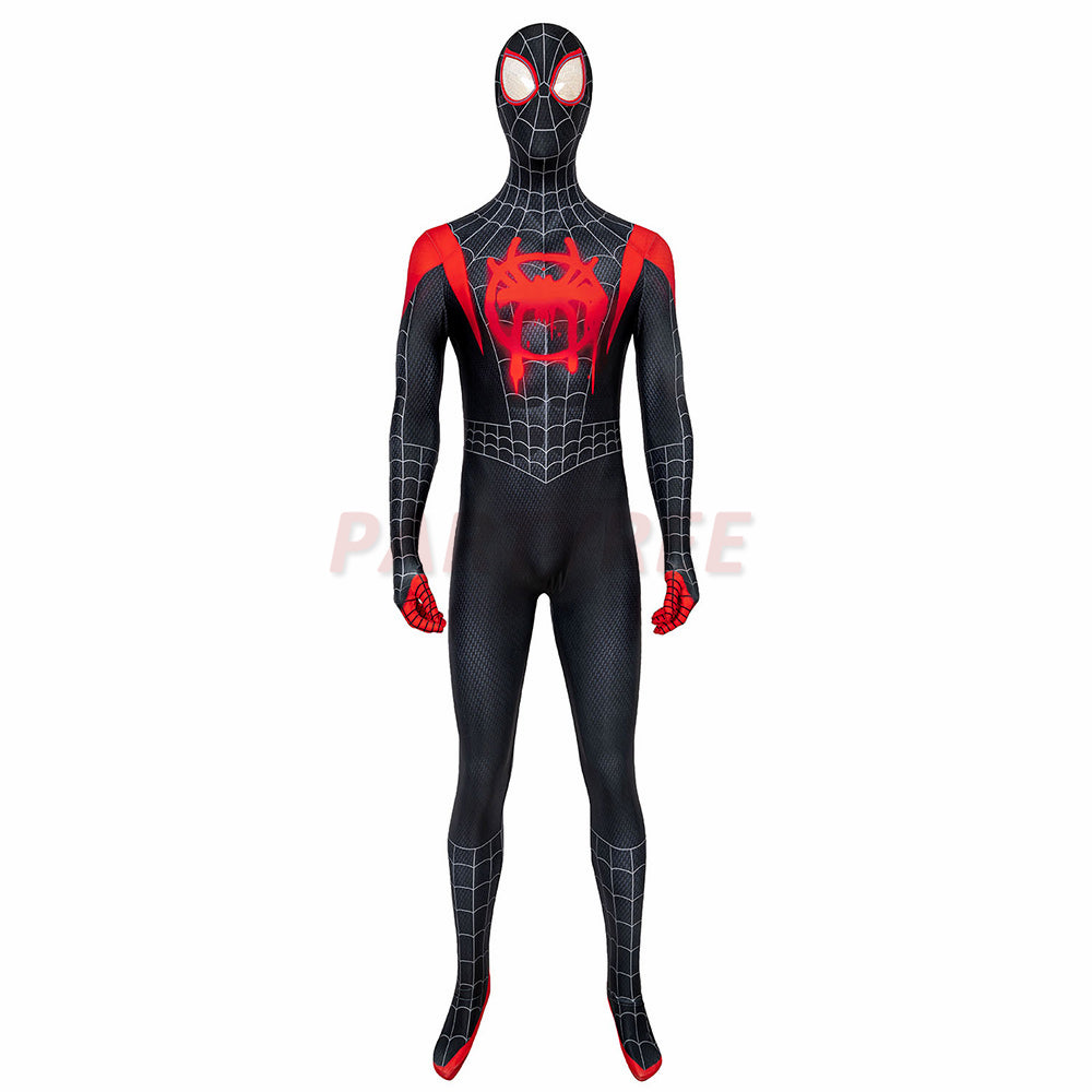 Spiderman Into the Spider-Verse Miles Morales Cosplay Jumpsuit with Coat