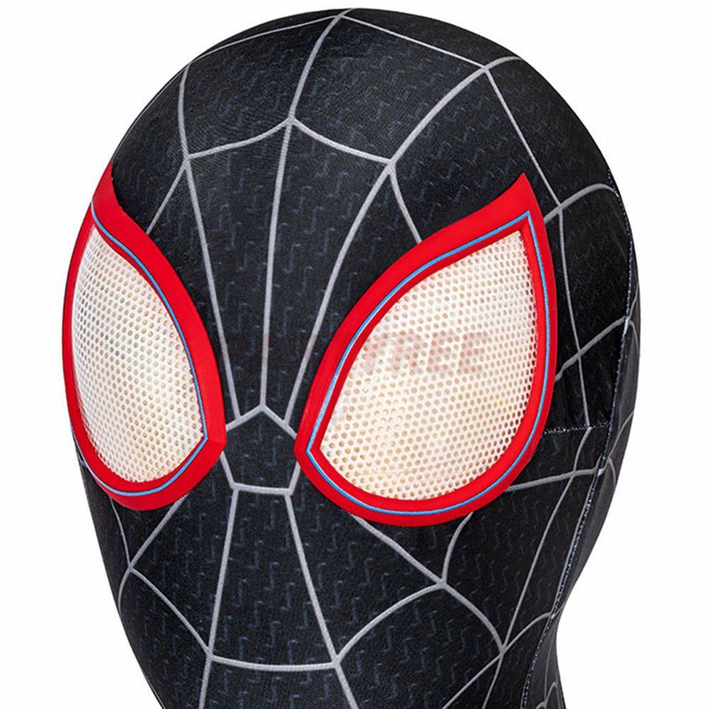 Spiderman Into the Spider-Verse Miles Morales Cosplay Jumpsuit with Coat