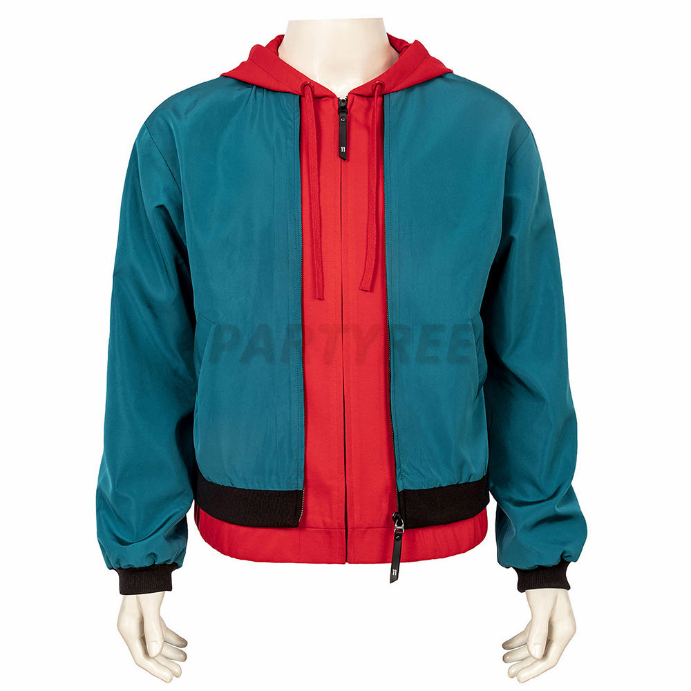 Spiderman Into the Spider-Verse Miles Morales Cosplay Jumpsuit with Coat