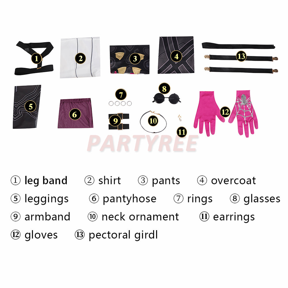 Honkai Star Rail Kafka Cosplay Costume Promotional Edition
