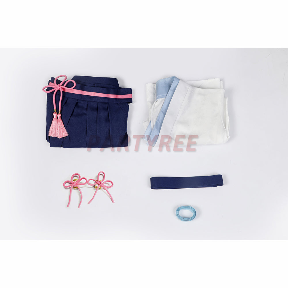 Genshin Impact Kamisato Ayaka Cosplay Costumes Kendo Suit