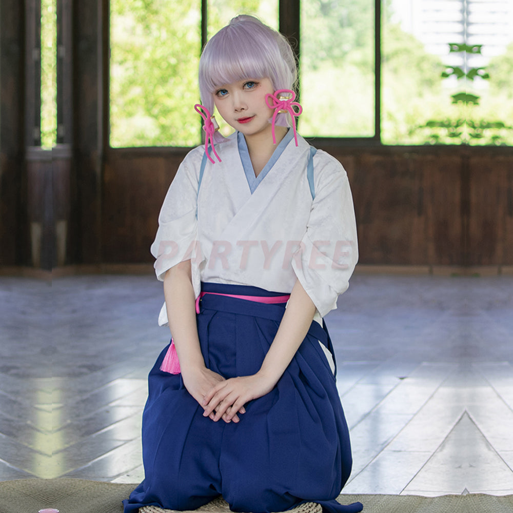 Genshin Impact Kamisato Ayaka Cosplay Costumes Kendo Suit