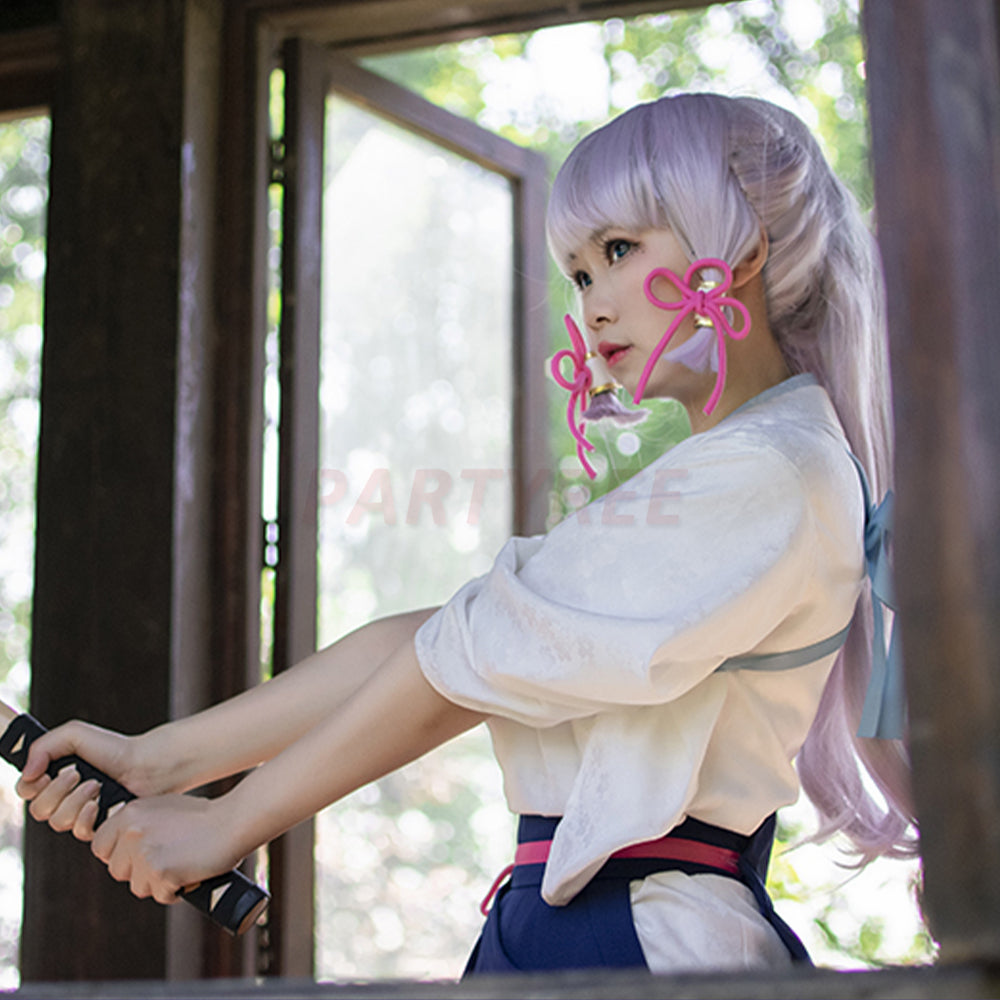 Genshin Impact Kamisato Ayaka Cosplay Costumes Kendo Suit